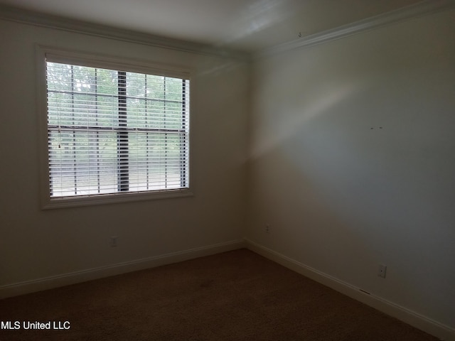 38 3rd St, Cleveland, MS 38732 - carpeted spare room featuring baseboards and ornamental molding