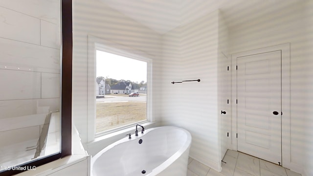 bathroom with a bathing tub