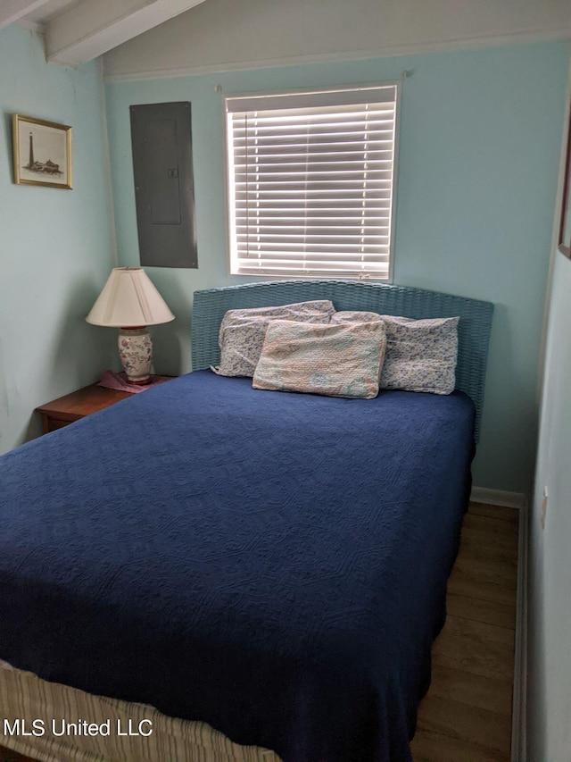 4021 Sailfish St, Bay Saint Louis, MS 39520 - bedroom featuring electric panel and wood finished floors