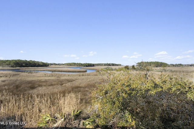 view of yard featuring a water view