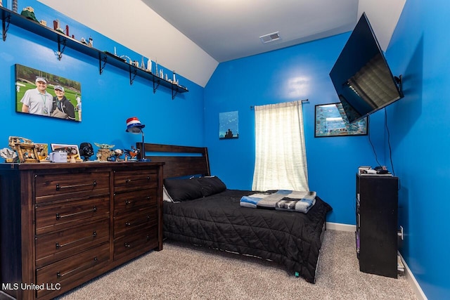 3289 Marion Ln, Southaven, MS 38672 - bedroom with lofted ceiling and carpet