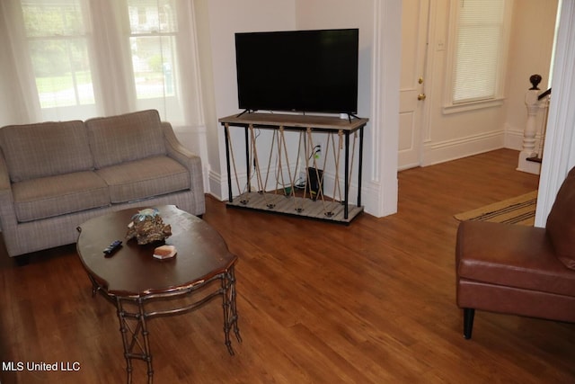 1009 Resca De La Palma St, Pascagoula, MS 39567 - living room featuring wood finished floors and baseboards