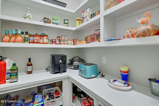 view of pantry