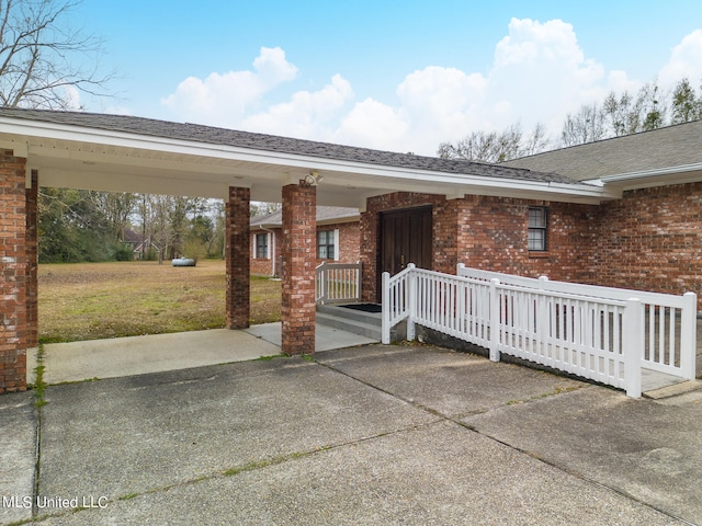 view of patio with covered porch