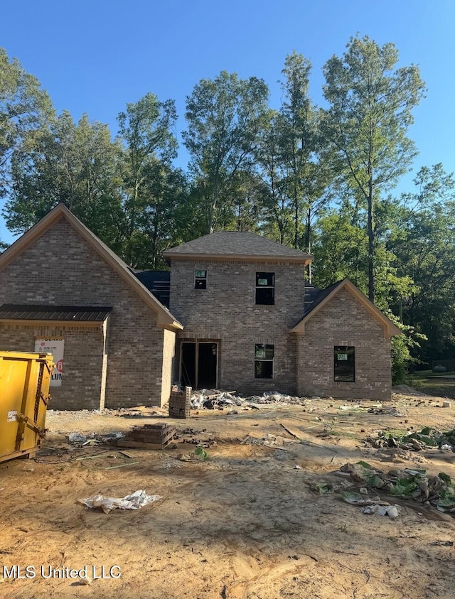 123 Pinedale Rd, Terry, MS 39170 - back of house with brick siding