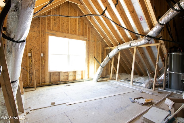 view of attic