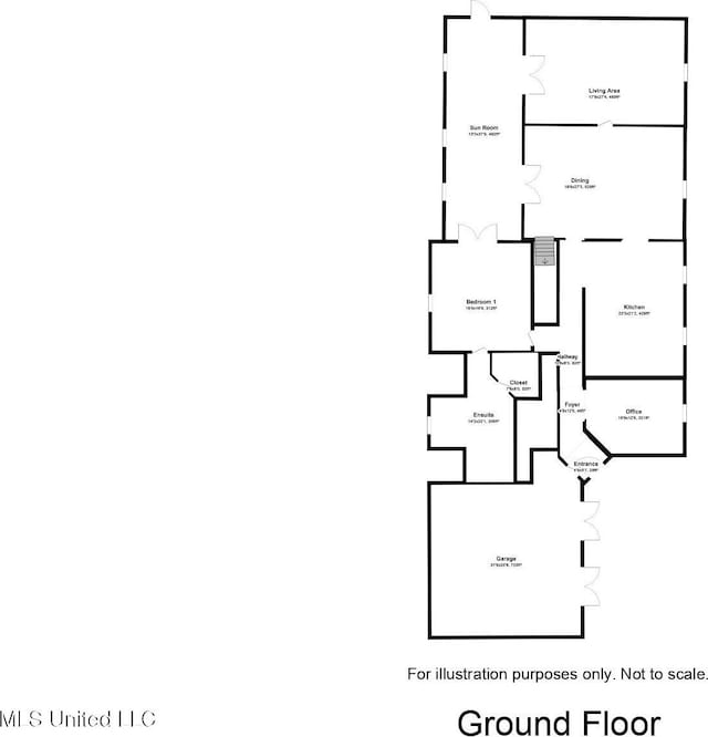 3831 Lake Village Cv, Olive Branch, MS 38654 - view of room layout