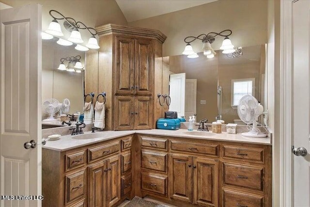 bathroom with vanity