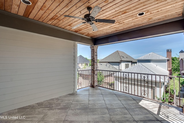 101 Commons Pl, Ridgeland, MS 39157 - balcony with a ceiling fan