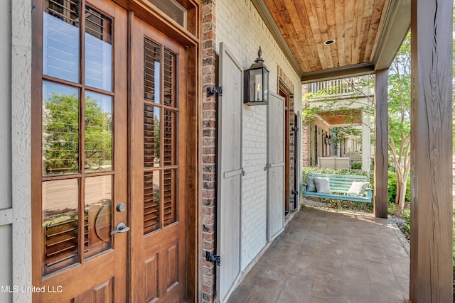 101 Commons Pl, Ridgeland, MS 39157 - exterior space with a porch and brick siding
