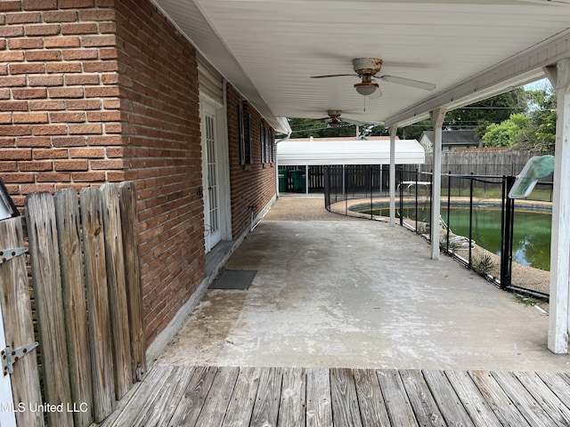 2 Concord Pl, Gulfport, MS 39507 - deck featuring ceiling fan and a water view