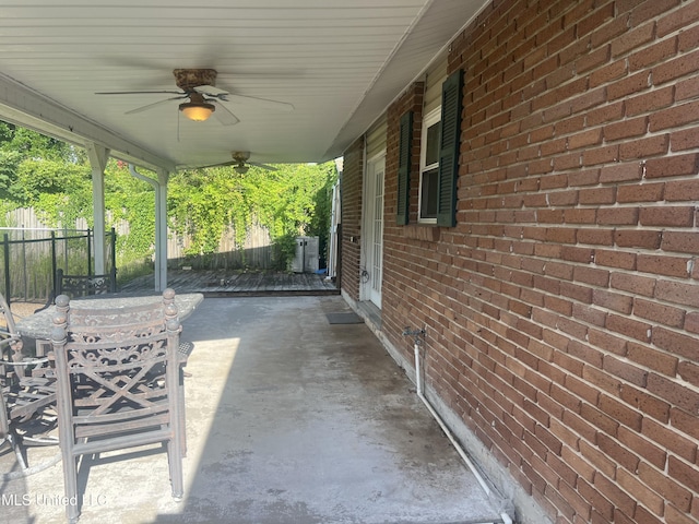 2 Concord Pl, Gulfport, MS 39507 - view of patio / terrace with a ceiling fan
