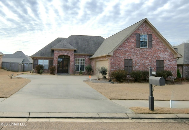 view of front of house featuring a garage