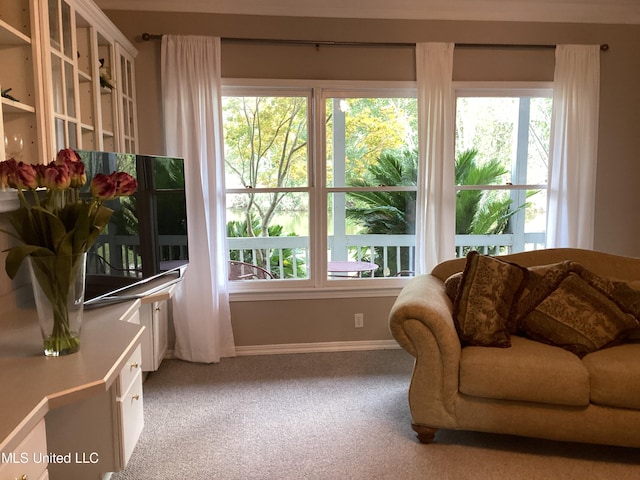 8102 Fairway Villa Dr, Gautier, MS 39553 - living area with light colored carpet