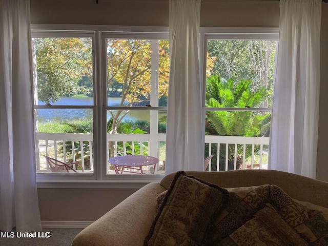 8102 Fairway Villa Dr, Gautier, MS 39553 - detailed view of nearby water and baseboards