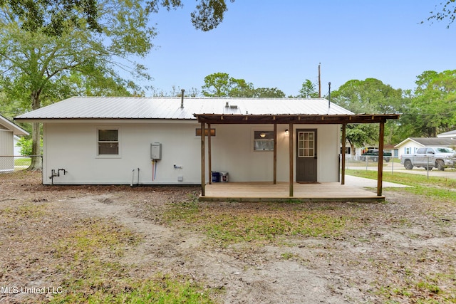 view of rear view of property