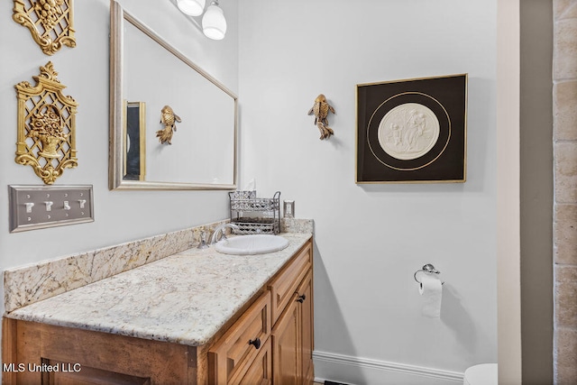 bathroom featuring vanity