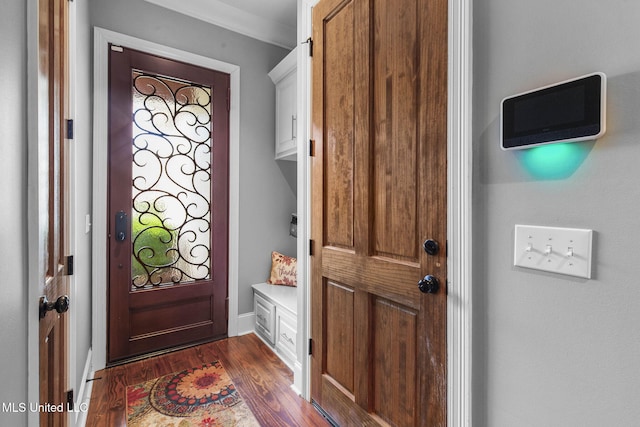 120 Saddlebrook Cv, Madison, MS 39110 - foyer entrance featuring dark wood-style floors