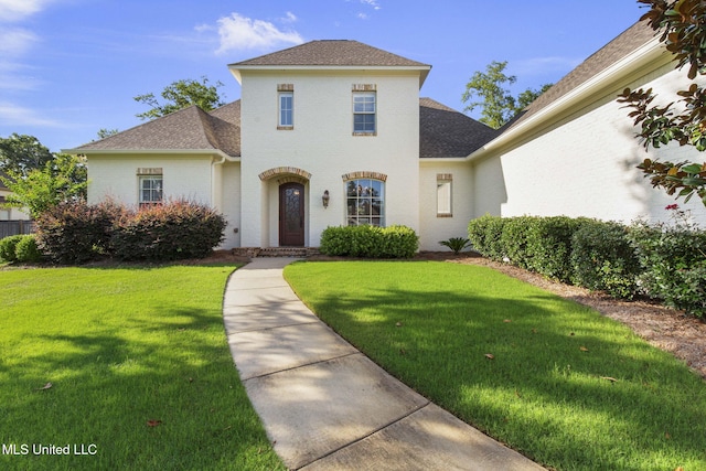 120 Saddlebrook Cv, Madison, MS 39110 - view of front of house featuring brick siding, roof with shingles, and a front yard