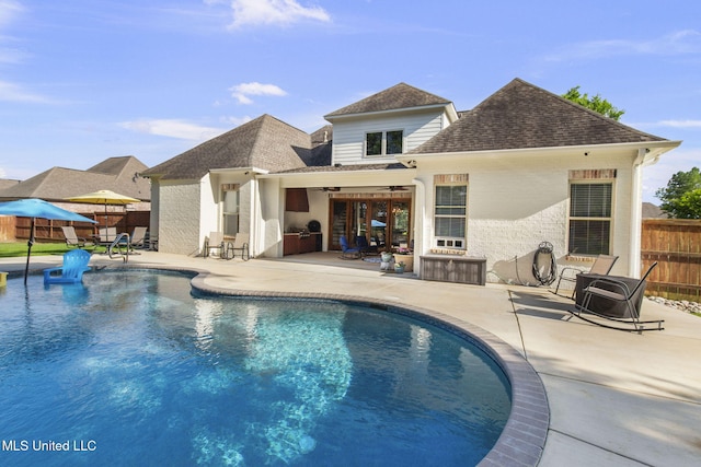 120 Saddlebrook Cv, Madison, MS 39110 - view of pool with a patio area and ceiling fan