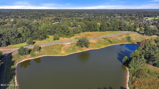 607 Tiffintown Rd, Vicksburg, MS 39183 - birds eye view of property featuring a view of trees and a water view