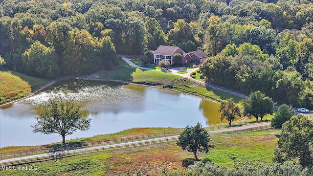 607 Tiffintown Rd, Vicksburg, MS 39183 - aerial view featuring a water view and a rural view