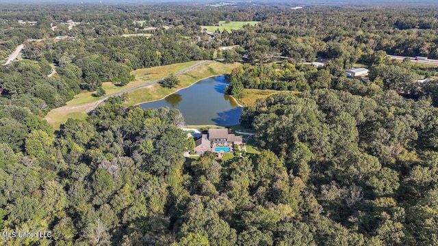 607 Tiffintown Rd, Vicksburg, MS 39183 - drone / aerial view with a forest view and a water view
