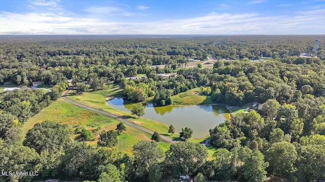 607 Tiffintown Rd, Vicksburg, MS 39183 - birds eye view of property featuring a view of trees and a water view