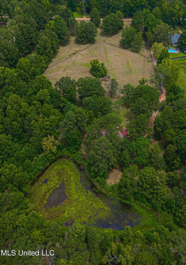 bird's eye view featuring a rural view