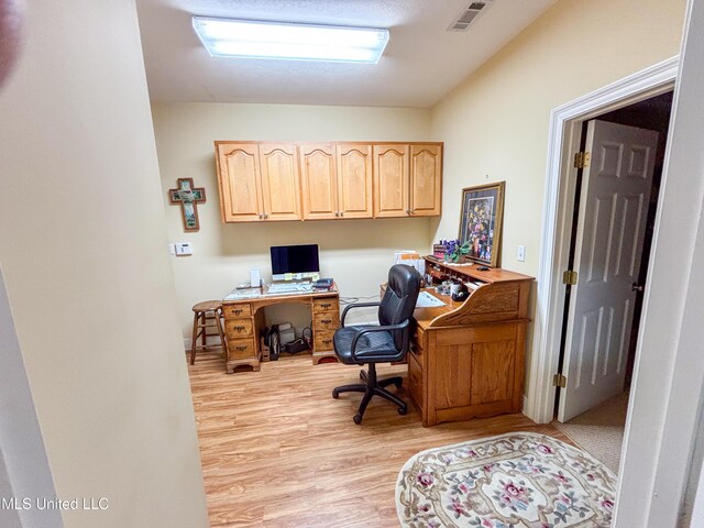 8855 Pine Springs Rd, Meridian, MS 39305 - home office with light wood-style floors