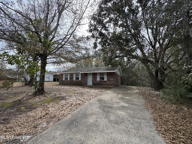 view of ranch-style house