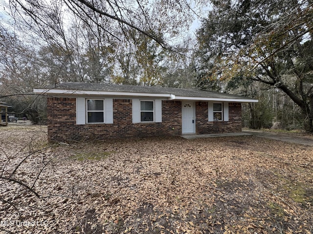 view of ranch-style house