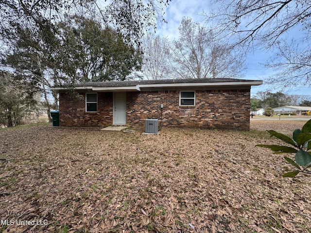 back of property with cooling unit