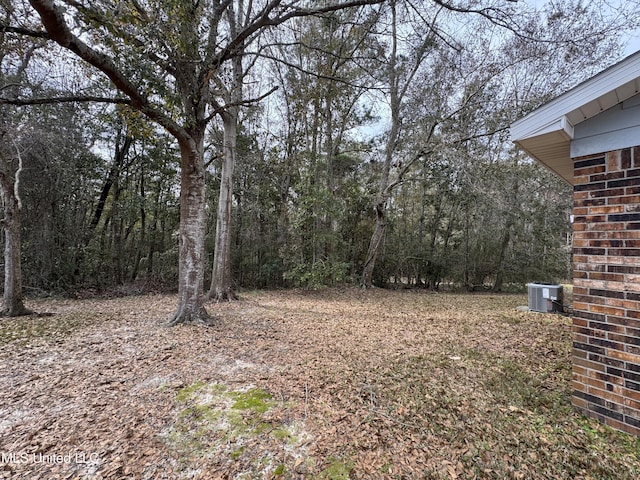 view of yard with cooling unit