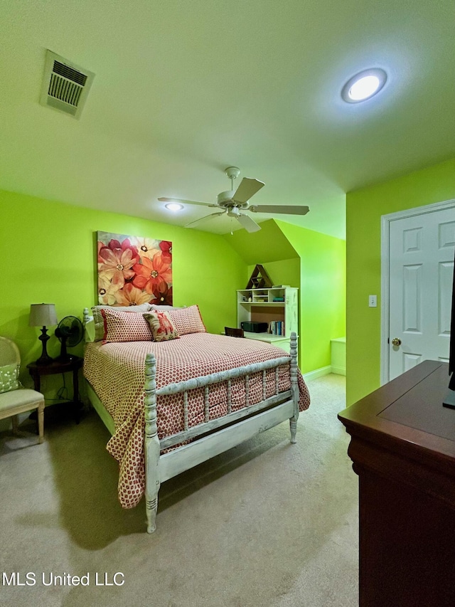 6520 Pleasant Grove Rd, Carthage, MS 39051 - carpeted bedroom featuring baseboards and ceiling fan