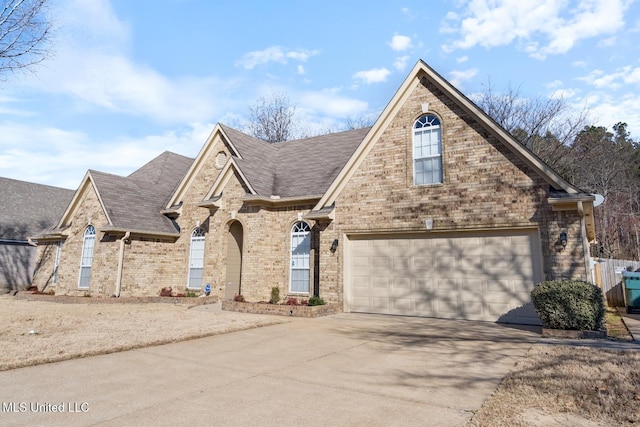 front facade featuring a garage