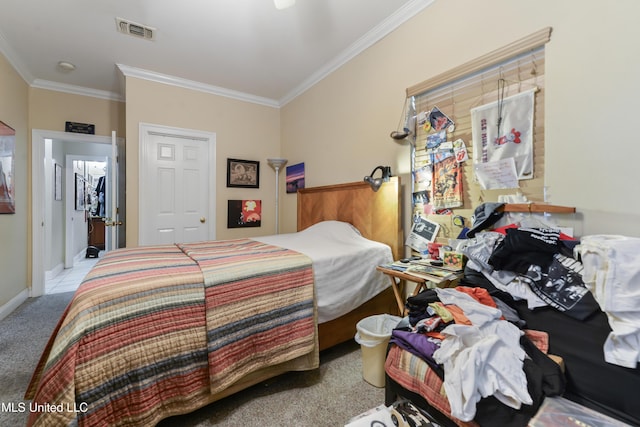 2325 Rue Beaux Chenes, Ocean Springs, MS 39564 - bedroom with crown molding, carpet floors, and baseboards