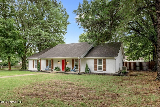 7101 Blue Grass Rd, Olive Branch, MS 38654 - view of front of property with covered porch, brick siding, and roof with shingles