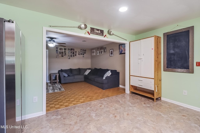 view of unfurnished living room