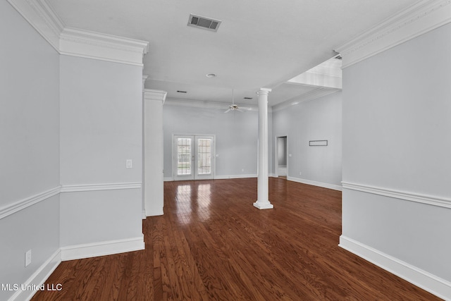 706 Danforth Dr, Madison, MS 39110 - below grade area with ceiling fan, crown molding, baseboards, wood finished floors, and recessed lighting