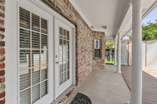 706 Danforth Dr, Madison, MS 39110 - view of patio with french doors