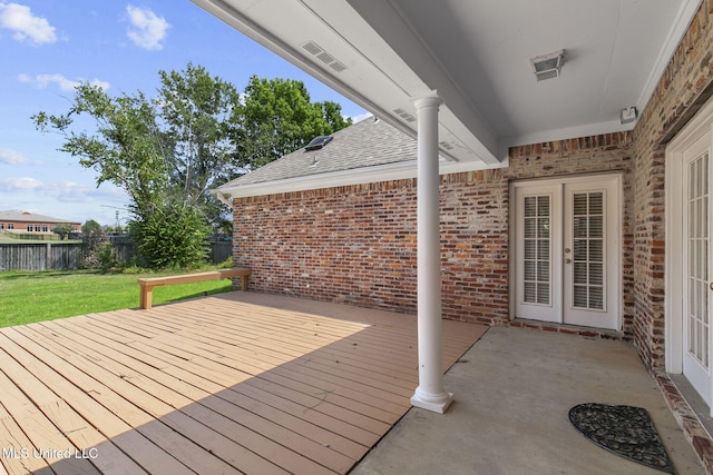 706 Danforth Dr, Madison, MS 39110 - deck featuring french doors