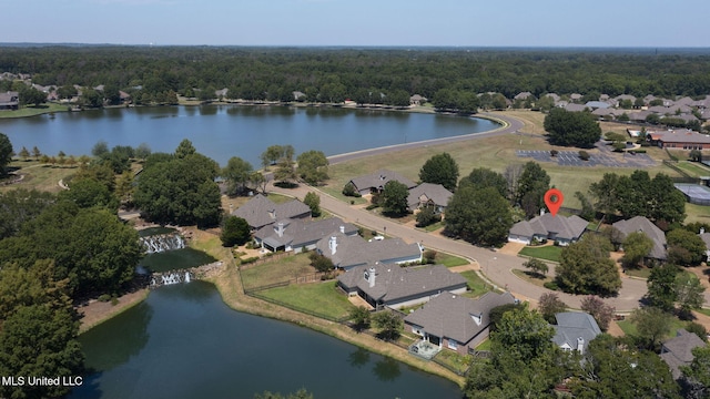 706 Danforth Dr, Madison, MS 39110 - aerial overview of property's location with a forest, a large body of water, and nearby suburban area