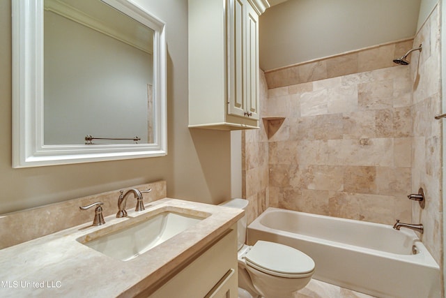 2024 E Northside Dr, Jackson, MS 39211 - full bath featuring washtub / shower combination, toilet, and vanity