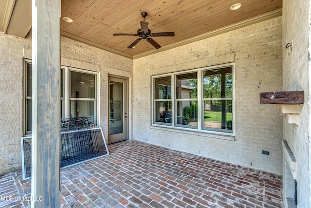2024 E Northside Dr, Jackson, MS 39211 - view of patio / terrace with a ceiling fan