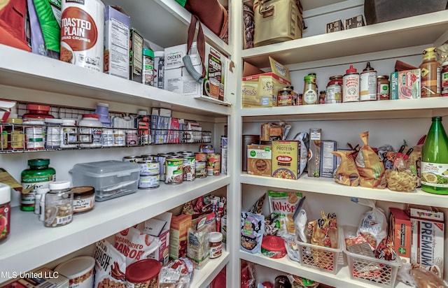 view of pantry