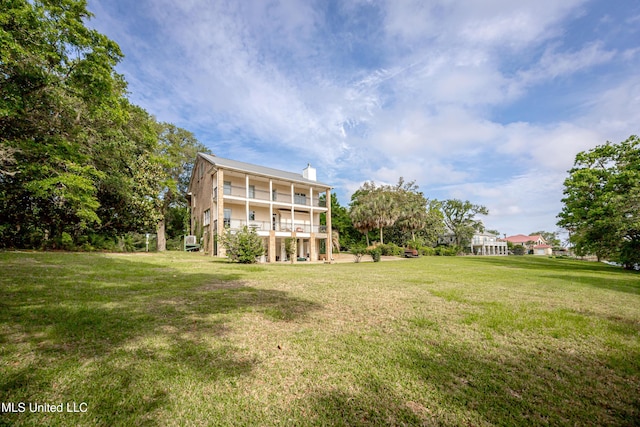exterior space with a balcony