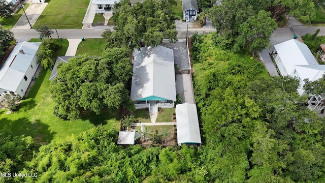 223 Sycamore St, Bay Saint Louis, MS 39520 - drone / aerial view with a residential view