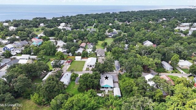 223 Sycamore St, Bay Saint Louis, MS 39520 - birds eye view of property with a residential view and a water view