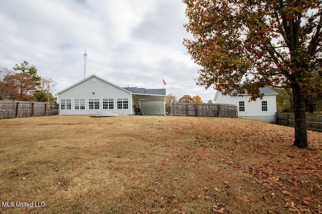 view of rear view of property